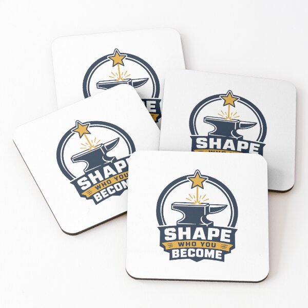 Item preview, Shape Who You Become – Blacksmith Anvil Motivational Art designed and sold by Akioos.