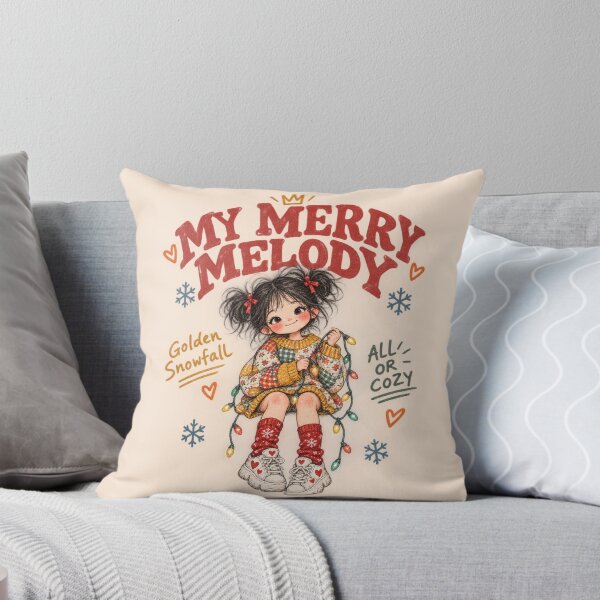 Item preview, Cozy Vintage Christmas Girl Lights Soft Sweater designed and sold by Yellowriversss.