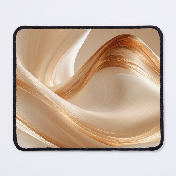 Item preview, Fluid Golden Silk Waves Abstract Minimalist Luxury Print designed and sold by MargaretWiktor.