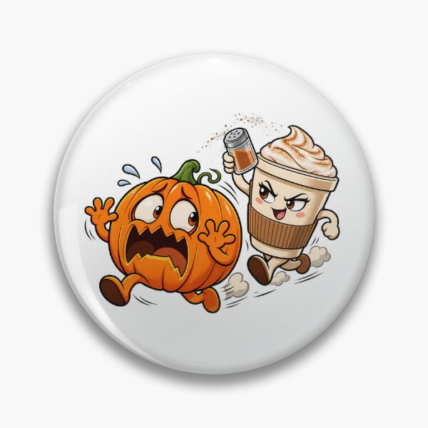 Item preview, Pumpkin Running From Pumpkin Spice Latte Cup designed and sold by bwanaboards.