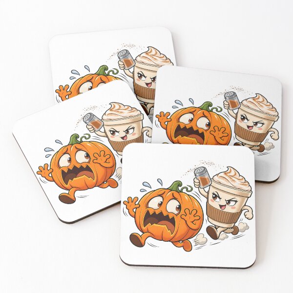 Item preview, Pumpkin Running From Pumpkin Spice Latte Cup designed and sold by bwanaboards.