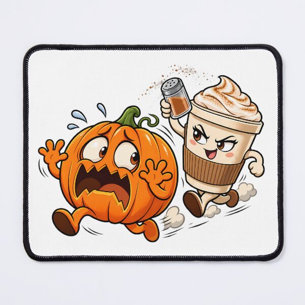Item preview, Pumpkin Running From Pumpkin Spice Latte Cup designed and sold by bwanaboards.