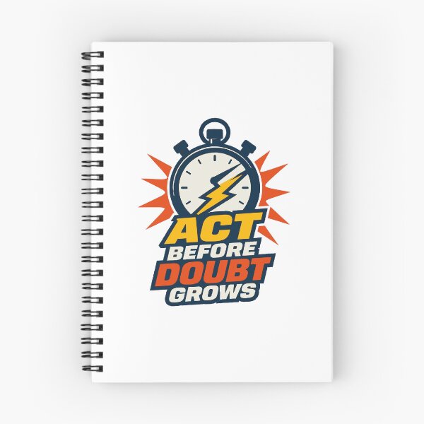 Item preview, Act Before Doubt Grows – Lightning Stopwatch Motivation designed and sold by Akioos.