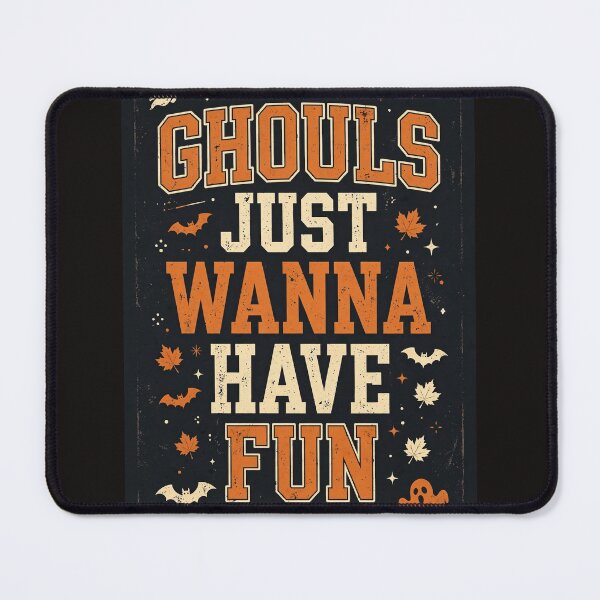 Item preview, Ghouls Just Wanna Have Fun | Retro Varsity Halloween Text Design designed and sold by HexAndHearth.
