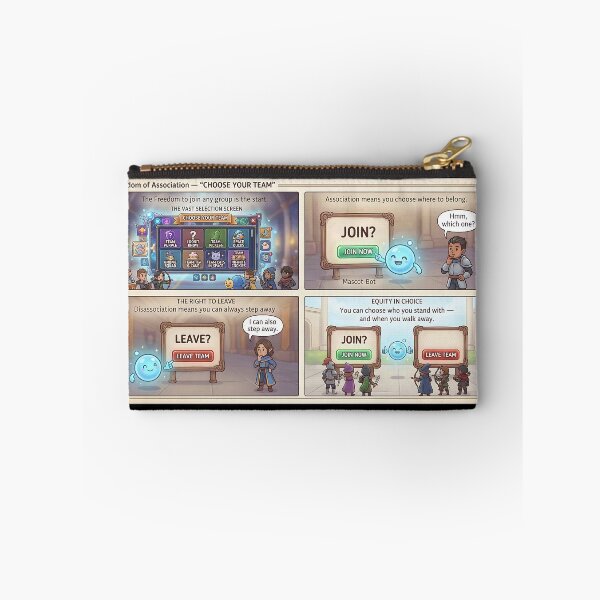 Item preview, Freedom of Association – “Choose Your Team” in fantasy comic style designed and sold by Mianku | Für das Leben.