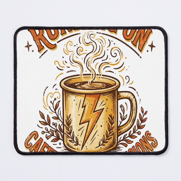 Item preview, Running on Caffeine & Bad Decisions - Funny Quote designed and sold by Visual Dept..