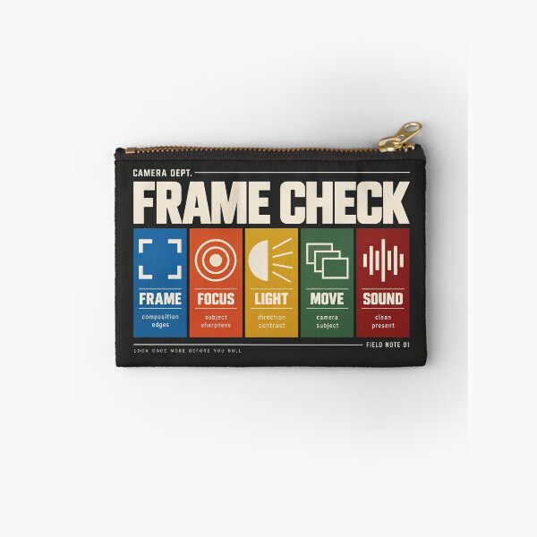 Item preview, Frame Check – Camera Operator Production Laptop Sleeve designed and sold by astersgraphics.