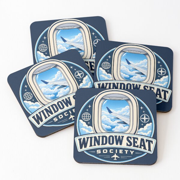 Item preview, Window Seat Society Travel Badge designed and sold by AndyGordon125.