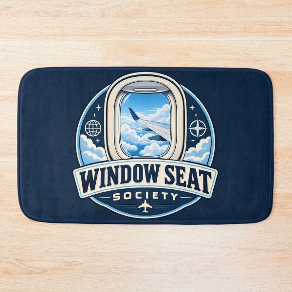 Item preview, Window Seat Society Travel Badge designed and sold by AndyGordon125.