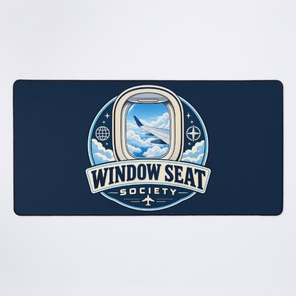 Item preview, Window Seat Society Travel Badge designed and sold by AndyGordon125.