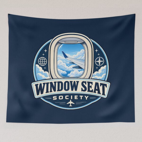 Item preview, Window Seat Society Travel Badge designed and sold by AndyGordon125.