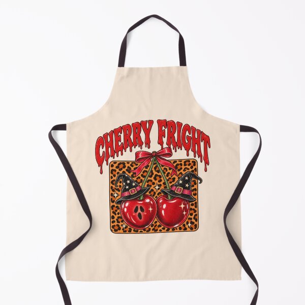 Item preview, Cherry Fright Halloween Witch Leopard Bow Art designed and sold by Yellowriversss.