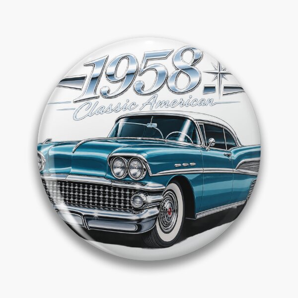 Item preview, 1958 Classic American Car Chrome Vintage Retro Design designed and sold by TODPESIGN.