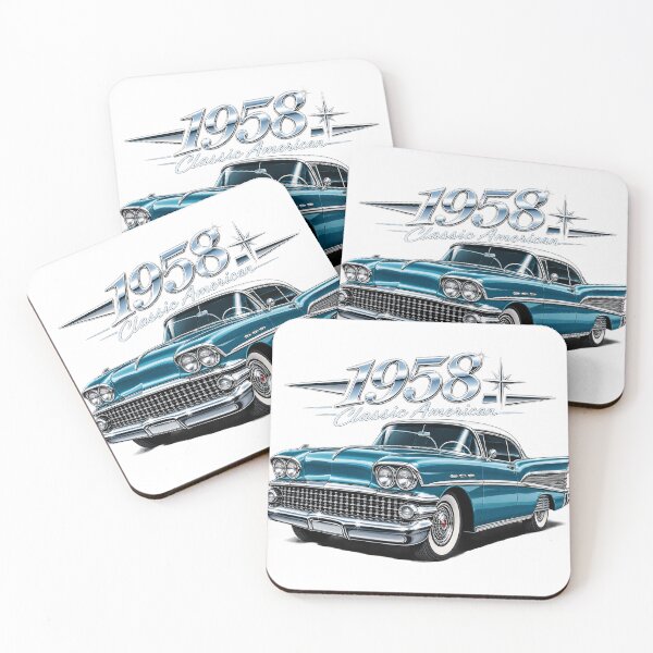 Item preview, 1958 Classic American Car Chrome Vintage Retro Design designed and sold by TODPESIGN.