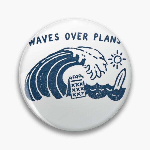 Item preview, Waves Over Plans – Surf Ocean Slow Living designed and sold by HouseOfMitos.