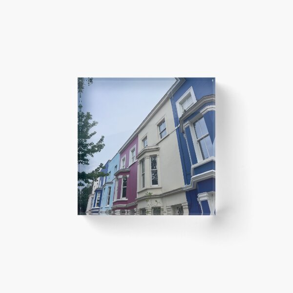Item preview, Colourful houses in Notting Hill, London designed and sold by LondonArtTravels.