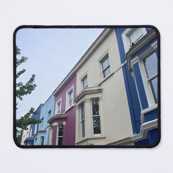 Item preview, Colourful houses in Notting Hill, London designed and sold by LondonArtTravels.