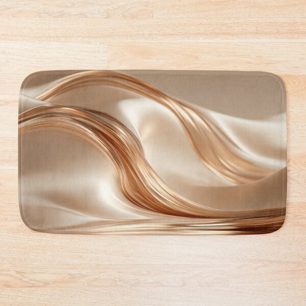 Item preview, Golden Silk Waves Abstract Minimalist Luxury Print designed and sold by MargaretWiktor.