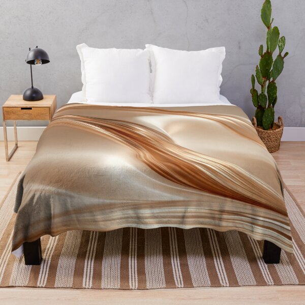 Item preview, Golden Silk Waves Abstract Minimalist Luxury Print designed and sold by MargaretWiktor.