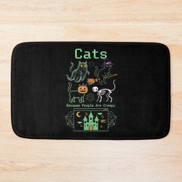 Item preview, Cats Because People are Creepy Halloween Ghost Cat designed and sold by world+167.