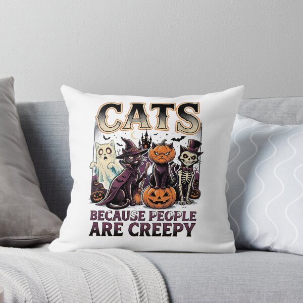 Item preview, Gatos porque la gente da miedo. Gato fantasma de Halloween. designed and sold by world+167.