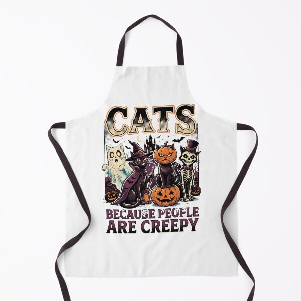 Item preview, Cats Because People are Creepy Halloween Ghost Cat designed and sold by world+167.