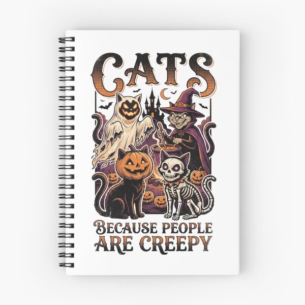 Item preview, Cats Because People are Creepy Halloween Ghost Cat designed and sold by world+167.