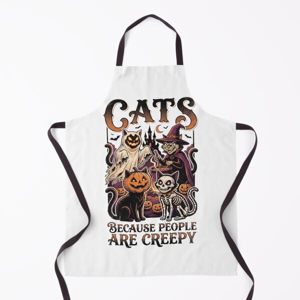 Item preview, Cats Because People are Creepy Halloween Ghost Cat designed and sold by world+167.