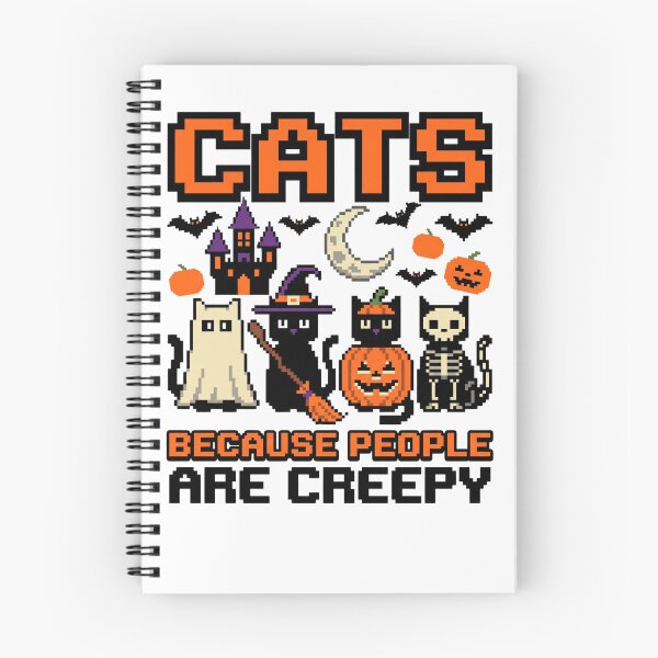 Item preview, Cats Because People are Creepy Halloween Ghost Cat designed and sold by world+167.