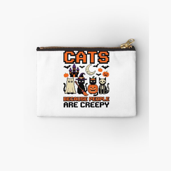 Item preview, Cats Because People are Creepy Halloween Ghost Cat designed and sold by world+167.