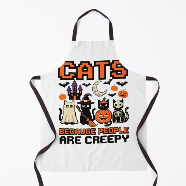 Item preview, Cats Because People are Creepy Halloween Ghost Cat designed and sold by world+167.