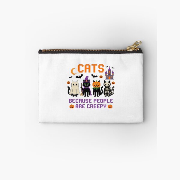 Item preview, Cats Because People are Creepy Halloween Ghost Cat designed and sold by world+167.