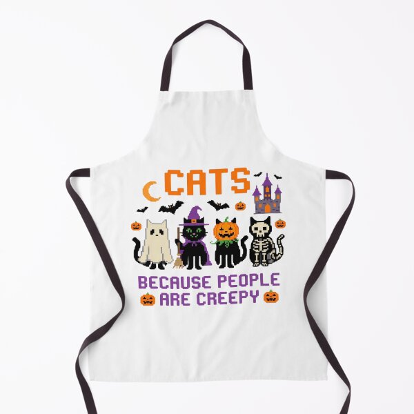 Item preview, Cats Because People are Creepy Halloween Ghost Cat designed and sold by world+167.