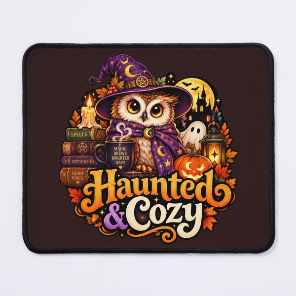 Item preview, Haunted & Cozy Halloween Owl designed and sold by PixoNest.