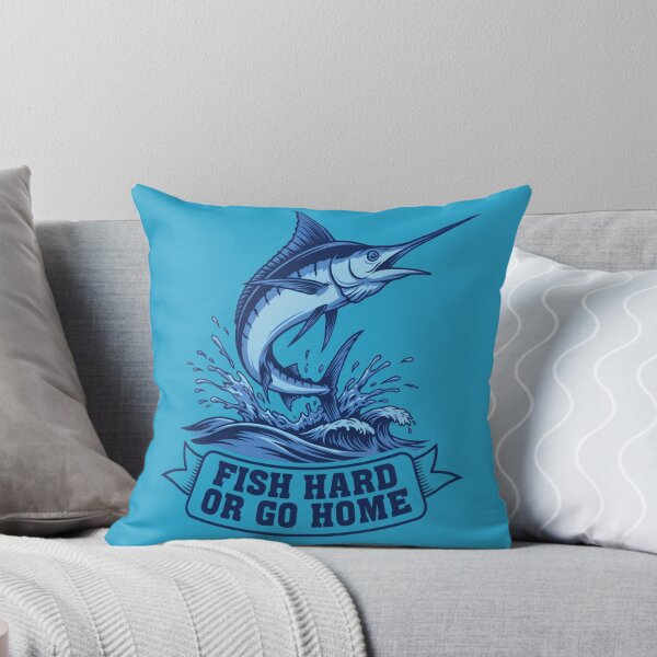 Item preview, Marlin Fish Hard Or Go Home Art Design designed and sold by fantasticdesign.