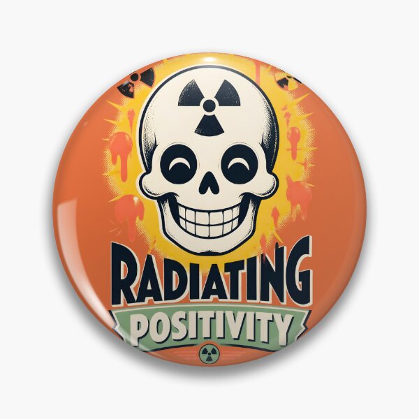 Artikelvorschau, Ausstrahlende Positivität Retro Nuclear Skull entworfen und verkauft von MagicTheDog.