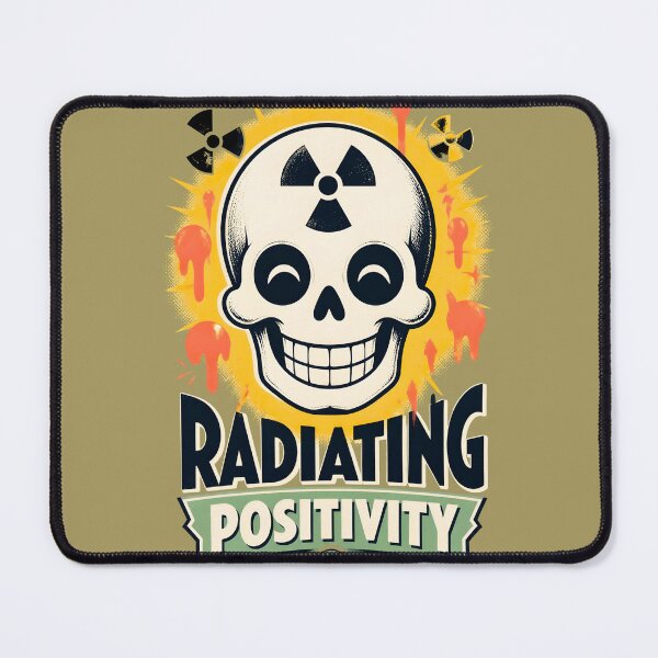 Item preview, Radiating Positivity Retro Nuclear Skull designed and sold by MagicTheDog.