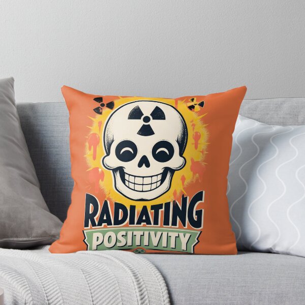 Item preview, Radiating Positivity Retro Nuclear Skull designed and sold by MagicTheDog.
