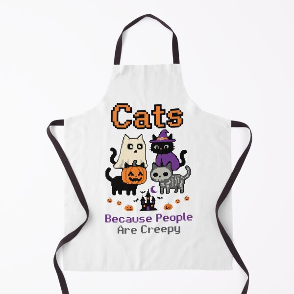 Item preview, Cats Because People are Creepy Halloween Ghost Cat designed and sold by world+167.