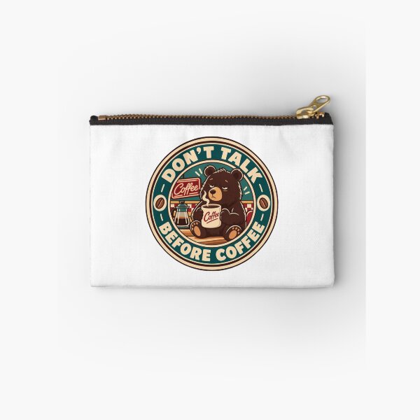 Item preview, Don't Talk Before Coffee | Sleepy Bear Vintage Coffee Lover Design designed and sold by IronySupply.