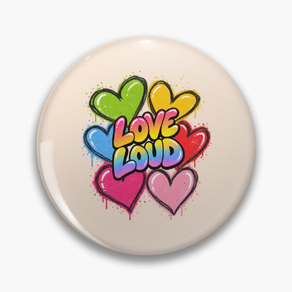 Item preview, Rainbow Graffiti Love Loud Colorful Hearts Pop designed and sold by Yellowriversss.