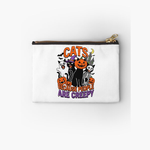 Item preview, Cats Because People are Creepy Halloween Ghost Cat designed and sold by world+167.