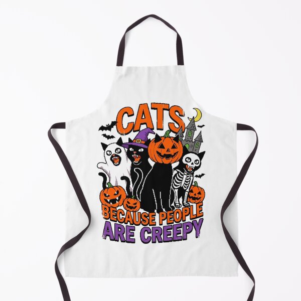 Item preview, Cats Because People are Creepy Halloween Ghost Cat designed and sold by world+167.