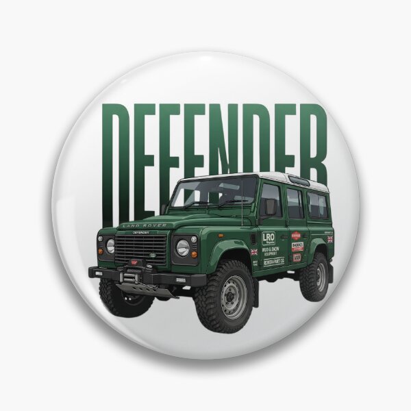 Item preview, Land Rover Defender 90 Classic 4x4 Green British Off-Road SUV Art designed and sold by Motorline44.