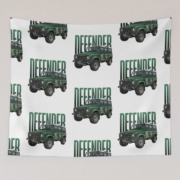 Item preview, Land Rover Defender 90 Classic 4x4 Green British Off-Road SUV Art designed and sold by Motorline44.