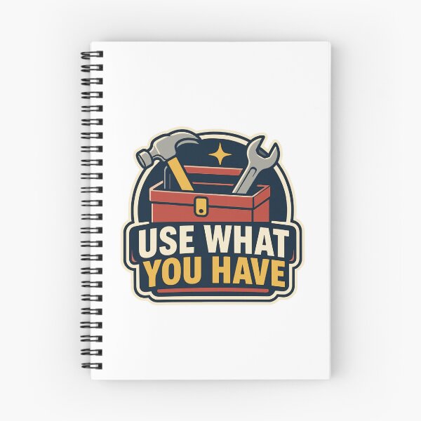 Item preview, Use What You Have – Motivational Toolbox Illustration designed and sold by Akioos.