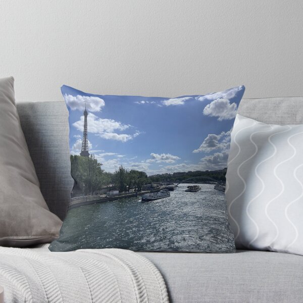Item preview, Eiffel Tower peaking over the Seine, Paris designed and sold by LondonArtTravels.