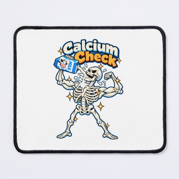 Item preview, Calcium Check Skeleton Flexing and Chugging Milk designed and sold by bwanaboards.