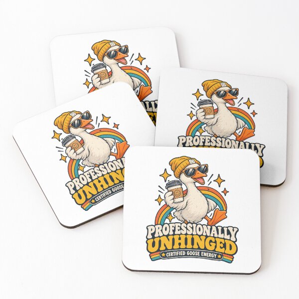 Item preview, Professionally Unhinged Funny Goose – Certified Goose Energy Retro Design designed and sold by HSE1.