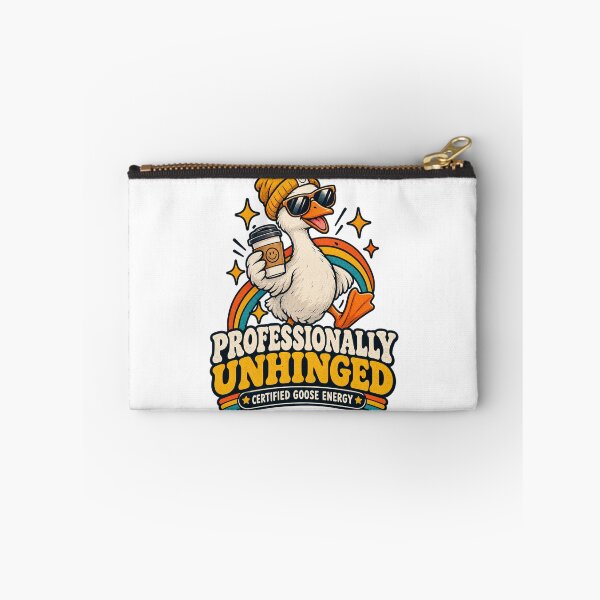 Item preview, Professionally Unhinged Funny Goose – Certified Goose Energy Retro Design designed and sold by HSE1.
